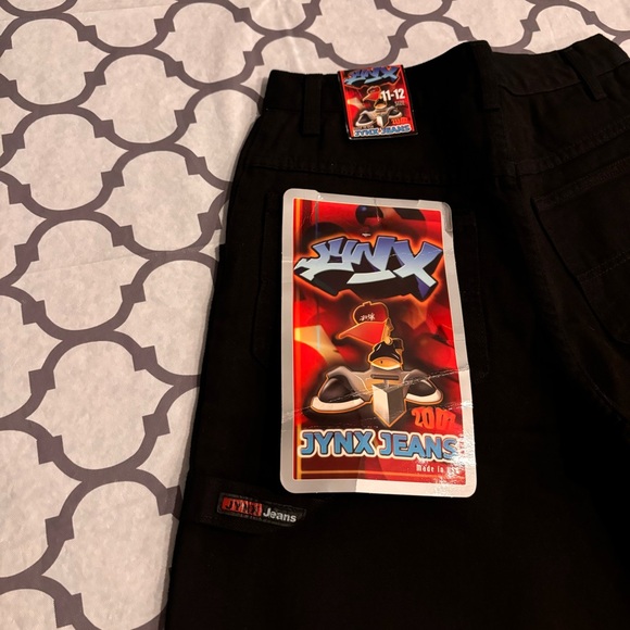 Vintage Jynx Jeans Kids 11-12 Made In USA Y2K Baggy Wide JNCO Skater Rare New - Picture 3 of 12